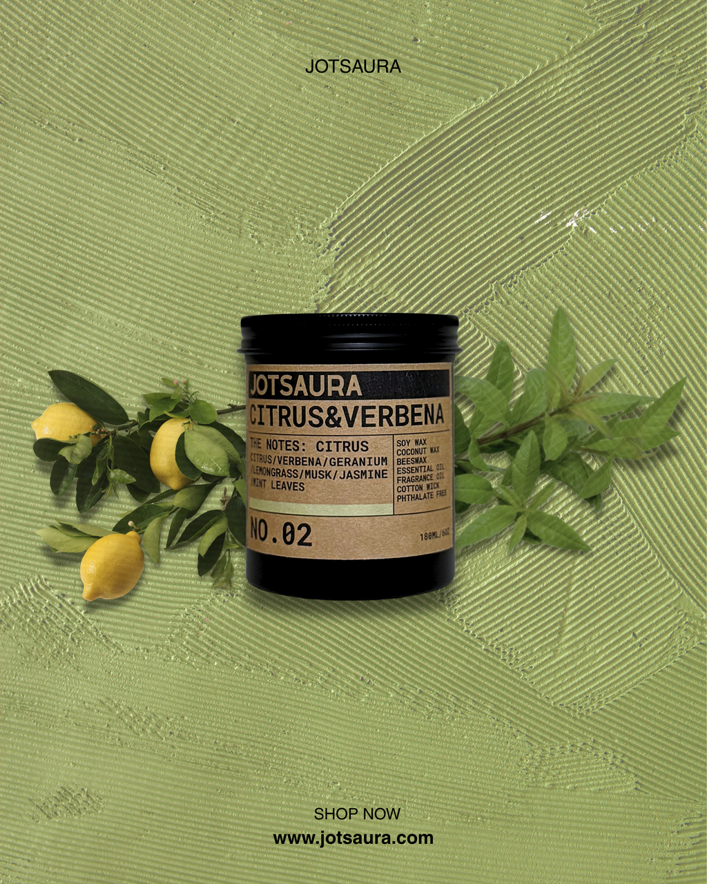 Citrus&Verbena Scented Candle